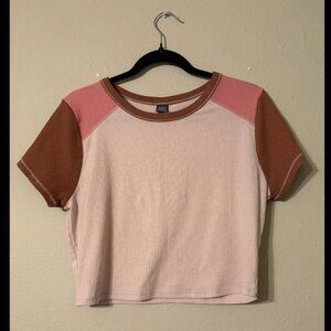 Wild Fable Color Block Crop Top